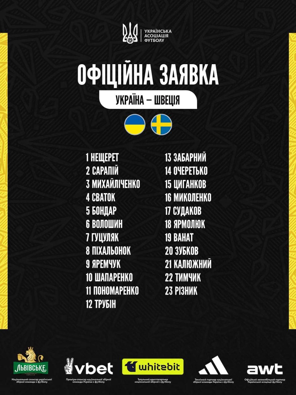 Україна — Швеція: Українці пропустили третій гол. Онлайн-трансляція півфіналу за вихід на ЧС-2026 Україна — Швеція: Українці пропустили третій гол. Онлайн-трансляція півфіналу за вихід на ЧС-2026